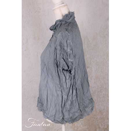 Privatsachen Blouse Applikleid Strasse en coton égyptien froissé