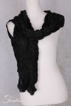 Privatsachen Foulard Crash en soie plissée Kaviar