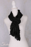 Privatsachen Foulard Crash en soie plissée Kaviar