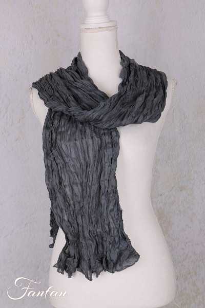 Privatsachen Foulard Crash en soie plissée Satt