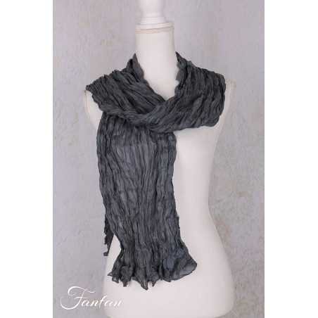 Privatsachen Foulard Crash en soie plissée Satt