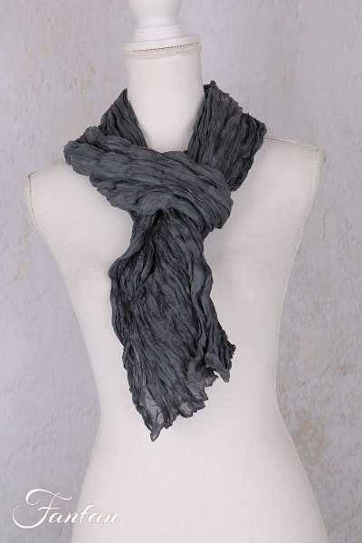 Privatsachen Foulard Crash en soie plissée Satt