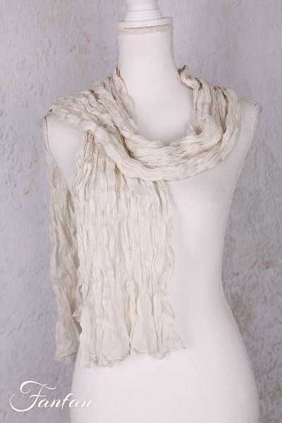 Privatsachen Foulard Crash en soie plissée Gefühl