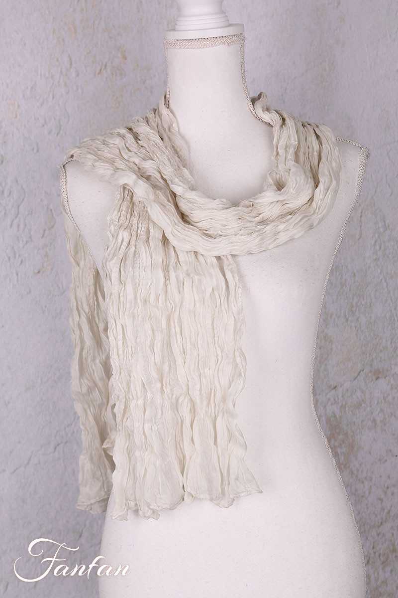 Privatsachen Foulard Crash en soie plissée Gefühl