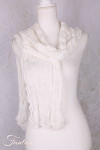 Privatsachen Foulard Crash en soie plissée Schnee