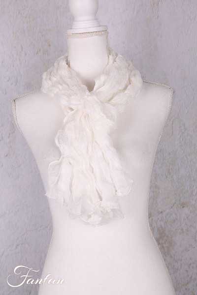 Privatsachen Foulard Crash en soie plissée Schnee