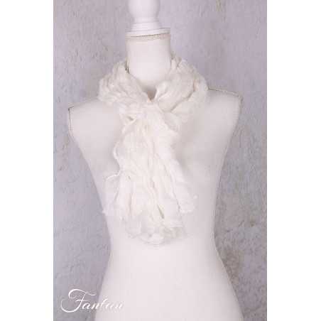 Privatsachen Foulard Crash en soie plissée Schnee