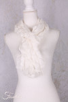 Privatsachen Foulard Crash en soie plissée Schnee
