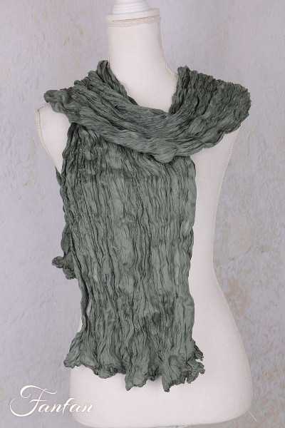 Privatsachen Foulard Crash en soie plissée Teich