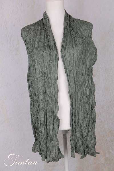 Privatsachen Foulard Crash en soie plissée Teich