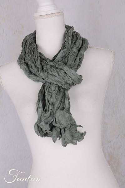 Privatsachen Foulard Crash en soie plissée Teich