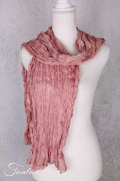 Privatsachen Foulard Crash en soie plissée Lotus