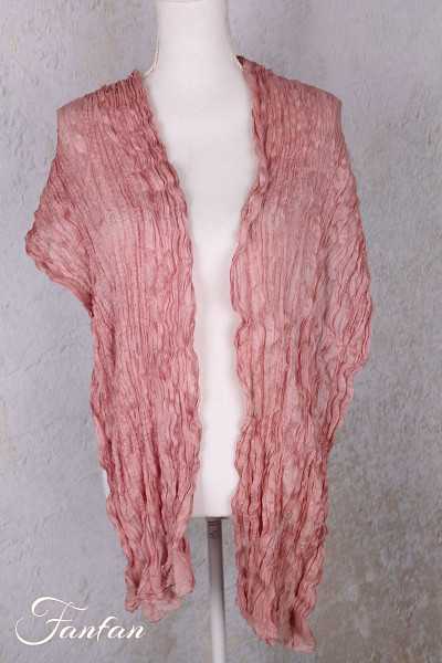 Privatsachen Foulard Crash en soie plissée Lotus