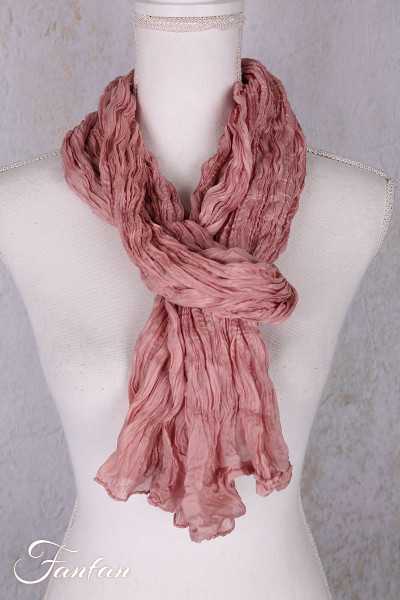 Privatsachen Foulard Crash en soie plissée Lotus