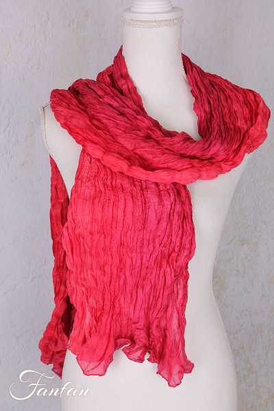 Privatsachen Foulard Crash en soie plissée Pepper