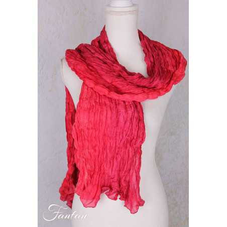 Privatsachen Foulard Crash en soie plissée Pepper