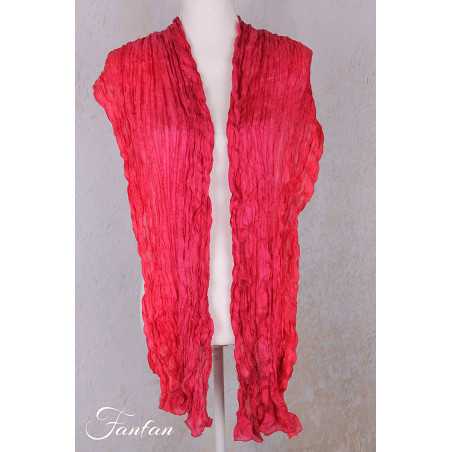 Privatsachen Foulard Crash en soie plissée Pepper