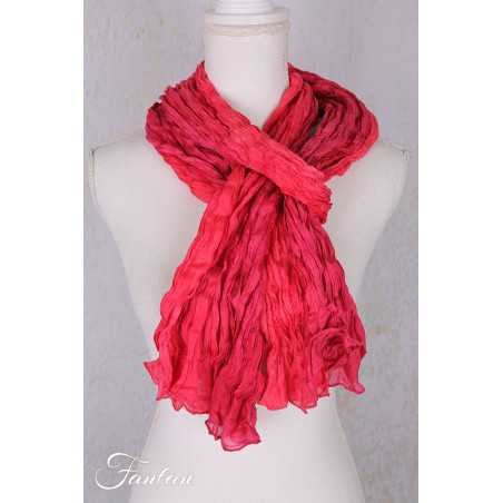 Privatsachen Foulard Crash en soie plissée Pepper