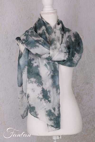 Privatsachen Foulard en soie Wassehr Tie and dye Strasse