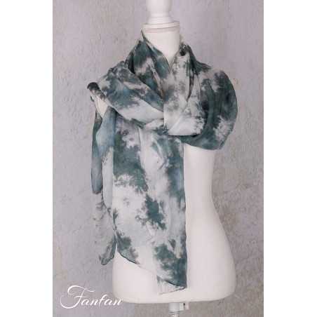 Privatsachen Foulard en soie Wassehr Tie and dye Strasse