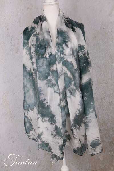 Privatsachen Foulard en soie Wassehr Tie and dye Strasse