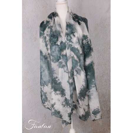 Privatsachen Foulard en soie Wassehr Tie and dye Strasse