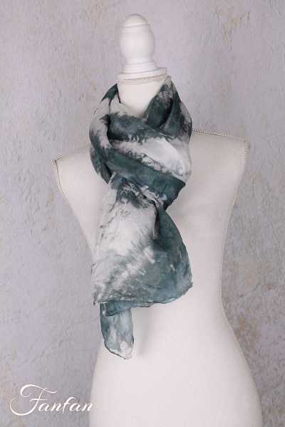 Privatsachen Foulard en soie Wassehr Tie and dye Strasse