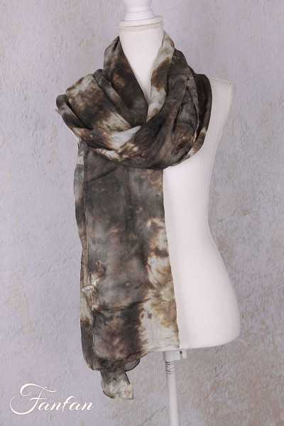 Privatsachen Foulard en soie Wassehr Tie and dye Mimos