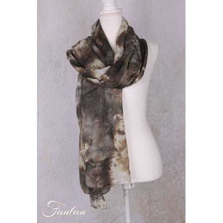 Privatsachen Foulard en soie Wassehr Tie and dye Mimos