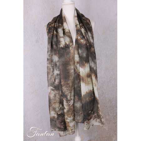 Privatsachen Foulard en soie Wassehr Tie and dye Mimos