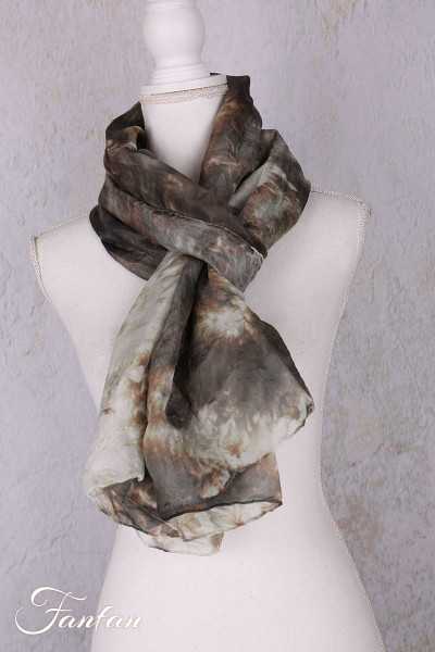Privatsachen Foulard en soie Wassehr Tie and dye Mimos