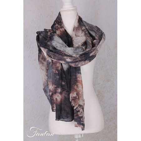 Privatsachen Foulard en soie Wassehr Tie and dye Satt