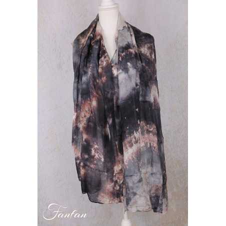 Privatsachen Foulard en soie Wassehr Tie and dye Satt