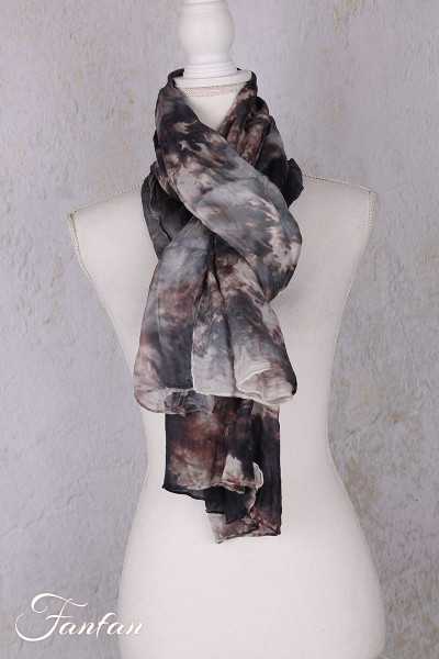 Privatsachen Foulard en soie Wassehr Tie and dye Satt