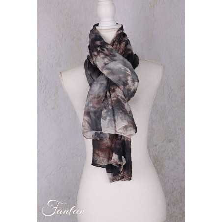 Privatsachen Foulard en soie Wassehr Tie and dye Satt