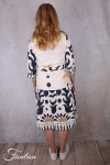 Orientique Robe Nazca 40194 Tie Waist Print