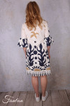 Orientique Robe Nazca 40192 Contemporary Frill sleeves