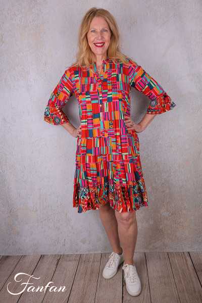 Orientique Robe Peru 71598 Layers Frill sleeves