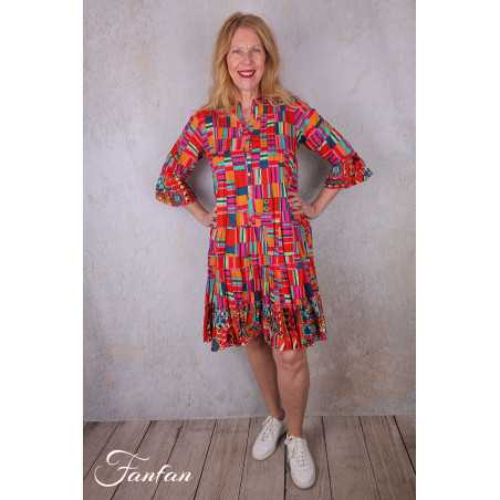 Orientique Robe Peru 71598 Layers Frill sleeves