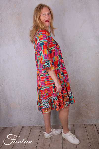 Orientique Robe Peru 71598 Layers Frill sleeves