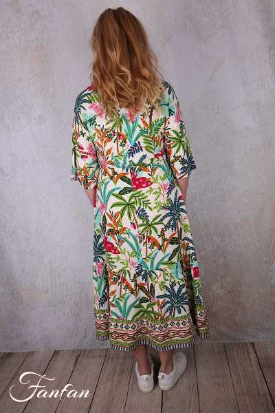 Orientique Robe longue Ovahe 30165 V Maxi Trim