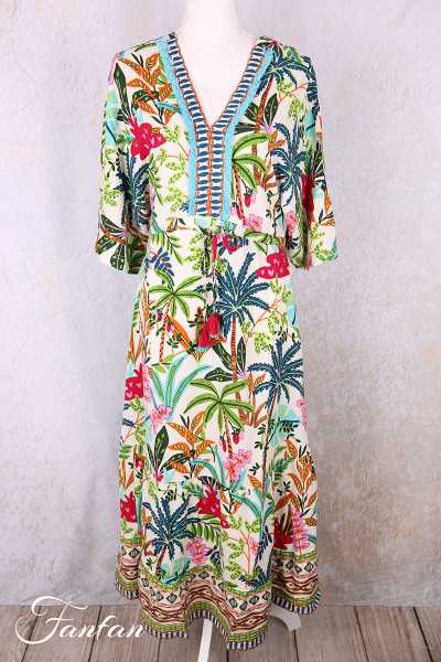 Orientique Robe longue Ovahe 30165 V Maxi Trim