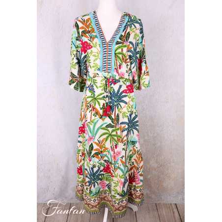 Orientique Robe longue Ovahe 30165 V Maxi Trim