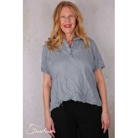 Privatsachen Blouse Applikleid Strasse en coton égyptien froissé