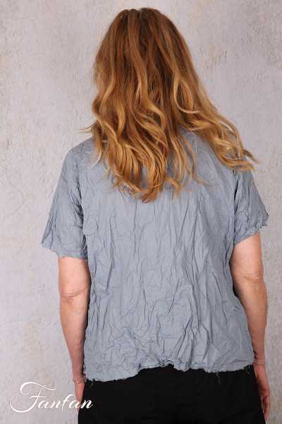 Privatsachen Blouse Applikleid Strasse en coton égyptien froissé