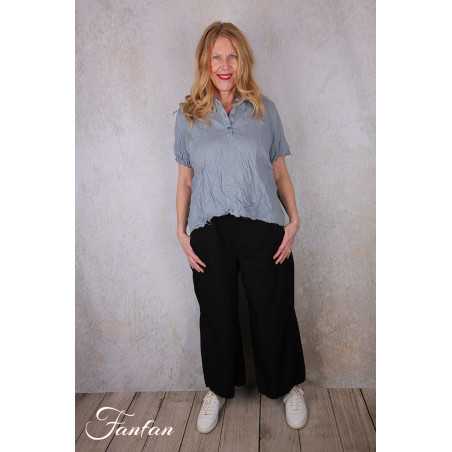 Privatsachen Blouse Applikleid Strasse en coton égyptien froissé