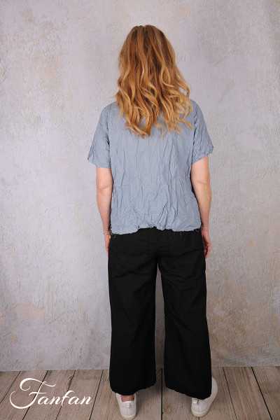 Privatsachen Blouse Applikleid Strasse en coton égyptien froissé