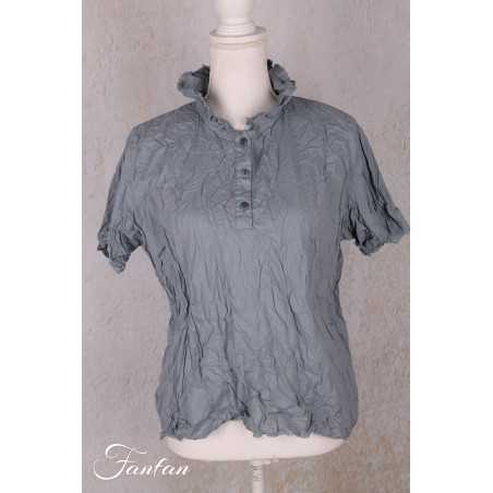 Privatsachen Blouse Applikleid Strasse en coton égyptien froissé