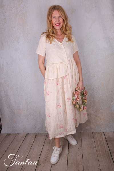 Les Ours Robe Rina Liberty bouquet en popeline