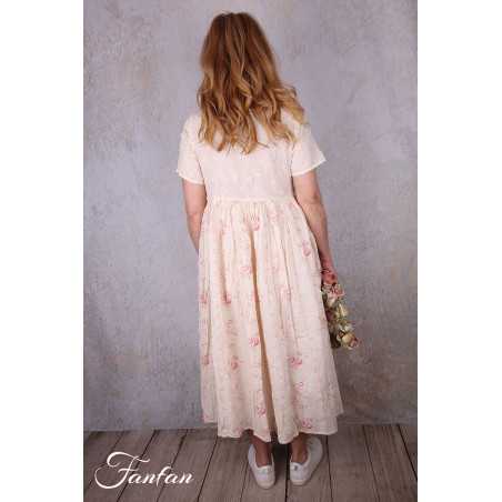 Les Ours Robe Rina Liberty bouquet en popeline